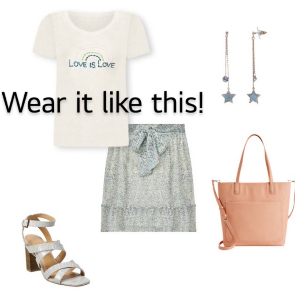 Lauren Conrad Floral Midi Skirt W/ Tie
